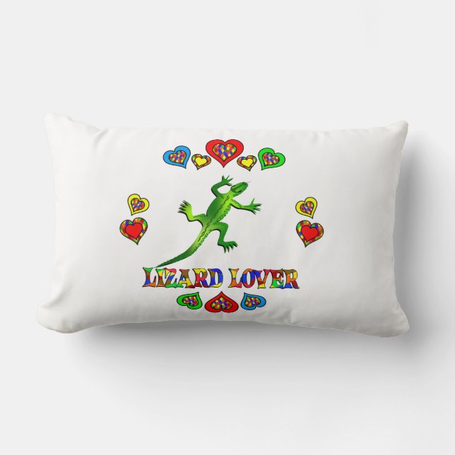 Lizard Lover Lumbar Cushion (Front)