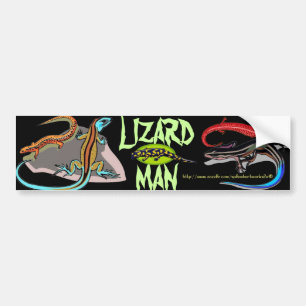 "Lizard Man" Bumper Sticker