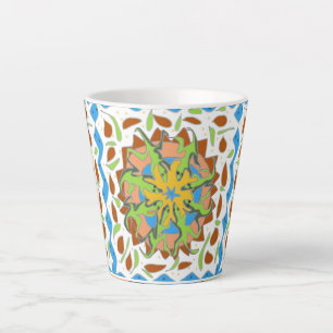 Lizard Mandala Latte Mug