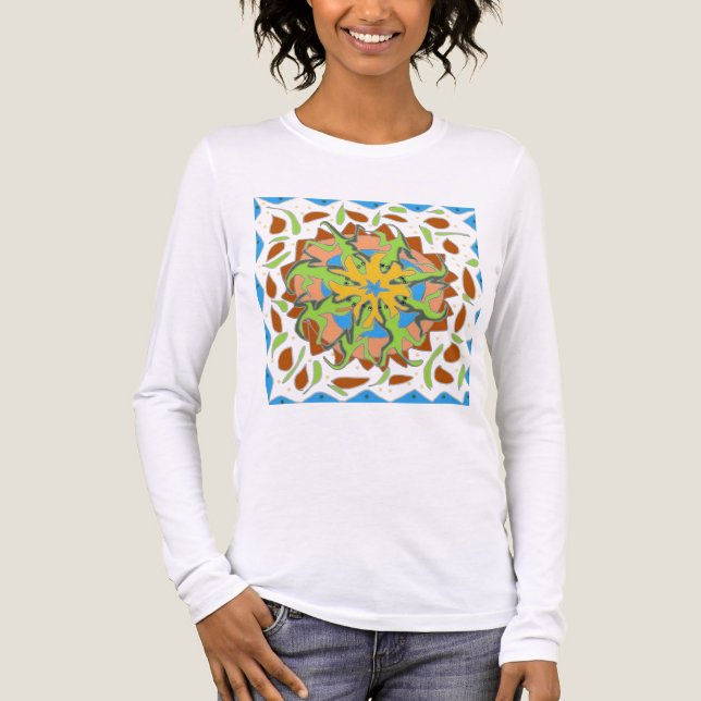 Lizard Mandala Tri-Blend Shirt (Front)