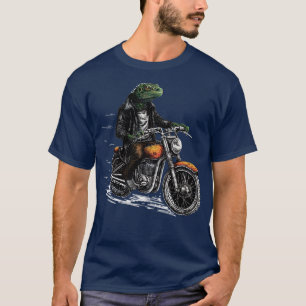 Lizard Motorbiker rocking Dragon motorcycle Biker T-Shirt