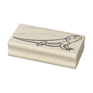 Lizard or Iguana Reptile Rubber Stamp