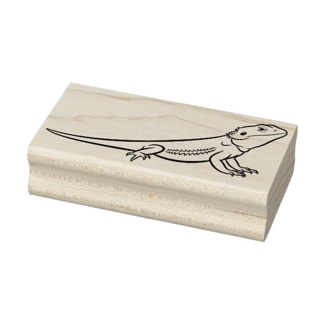 Lizard or Iguana Reptile  Rubber Stamp (Stamp)