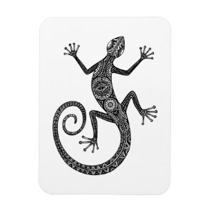 Lizard Or Salamander Doodle Magnet