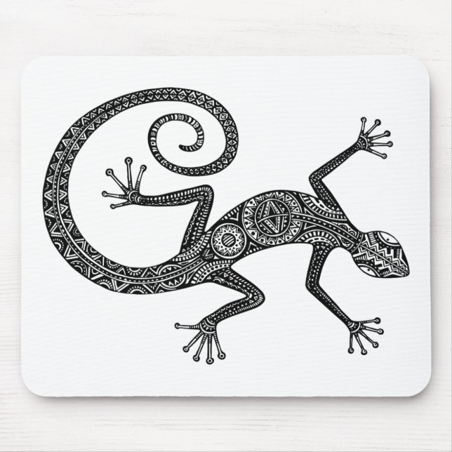 Lizard Or Salamander Doodle Mouse Pad (Front)