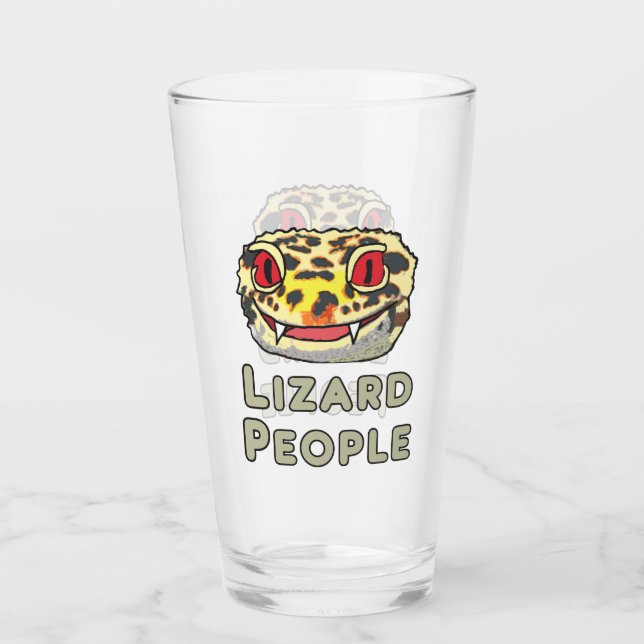 Lizard People Glass (Front)