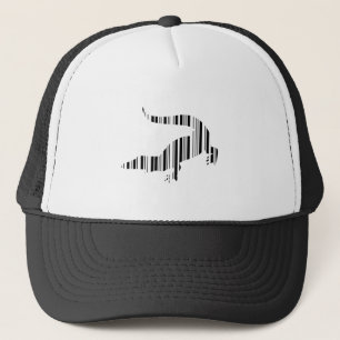 LIZARD REPTILE BAR CODE Crocodile Barcode Pattern Trucker Hat
