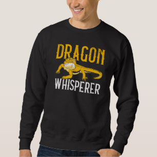 Lizard Reptile Cute Bearded Dragon Dragonn Whisper Sweatshirt