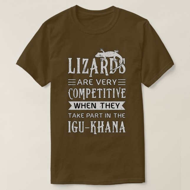Lizard Reptiles Reptile Gecko Animal Funny Gift T-Shirt (Design Front)