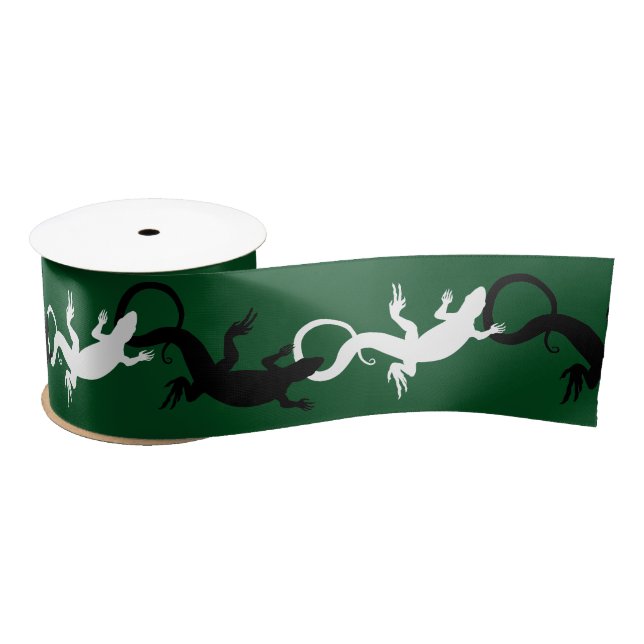 Lizard Ribbon Paper Custom Lizard Reptile Ribbon Satin Ribbon (Spool)