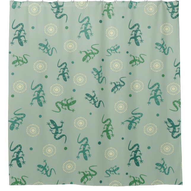 Lizard Shower Curtain (Front)