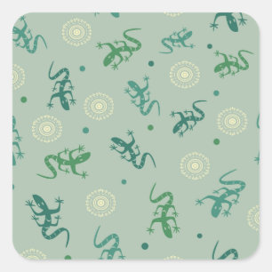 Lizard Square Sticker