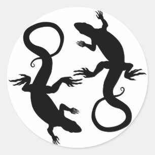 Lizard Stickers Cool Retro Reptile Art Stickers