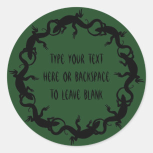 Lizard Stickers Personalised Lizard Art Stickers