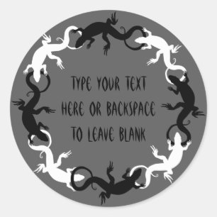 Lizard Stickers Personalised Lizard Art Stickers