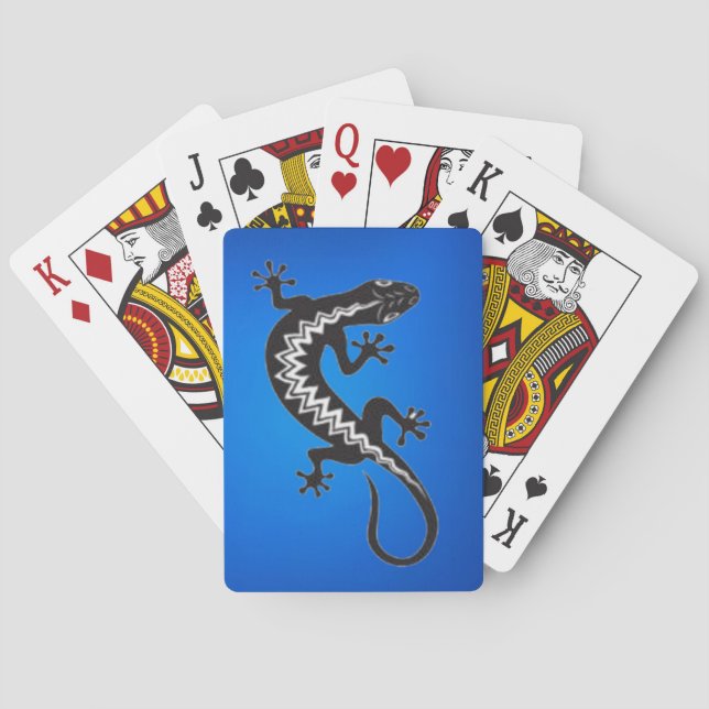 Lizard Symbol Playing Cards (Back)