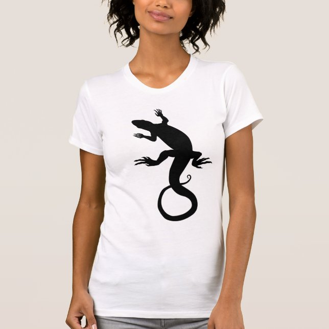 Lizard T-Shirt Reptile Art Shirt Unisex Animal Tee (Front)