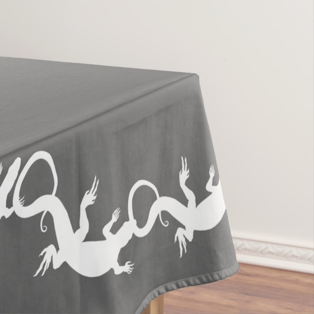 Lizard Tablecloth Reptile / Lizard Art Tablecloth (In Situ)