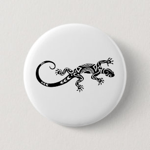 Lizard Tatto 6 Cm Round Badge