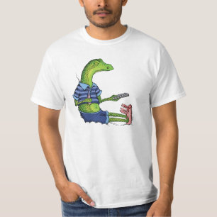 Lizard with Bunny Slippers T-Shirt