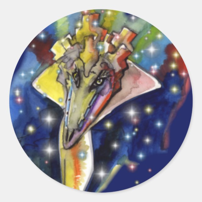 Lizard wizard classic round sticker (Front)