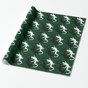 Lizard Wrapping Paper Reptile Art Christmas Paper