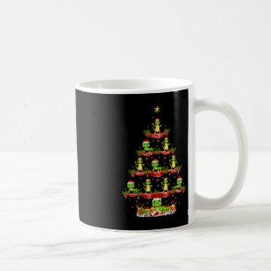 Lizard Xmas Lighting Santa Lizard Christmas Tree Coffee Mug