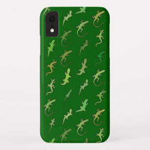 Lizards and Geckos, on pine green  Case-Mate iPhone Case