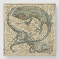 Lizards, design for a tile (w/c on paper)