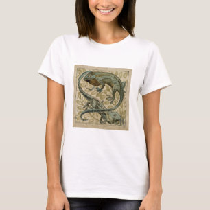 Lizards, design for a tile (w/c on paper) T-Shirt