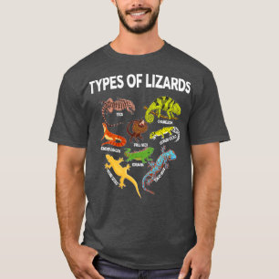LizardShirt Types of Lizards For Toddler Boys Kids T-Shirt
