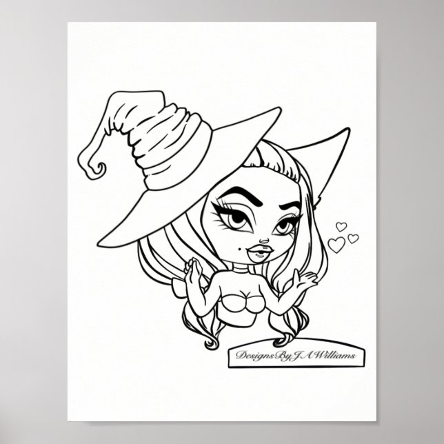 Lizbeth Colour Your Own Poster (Front)