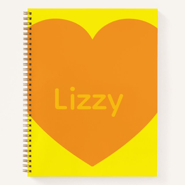 Lizzy Hugs Notebook Diamond (Front)