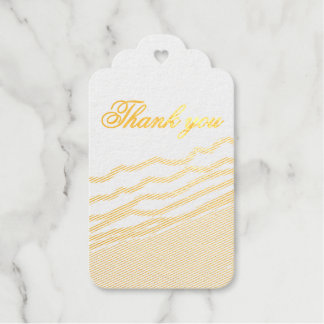LJ Monogram Elegant Beach Wedding  Gift Tags