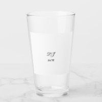 LJ Monogram Elegant Modern Wedding 