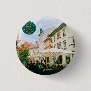 Ljubljana Cityscape 3 Cm Round Badge