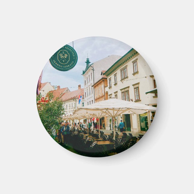 Ljubljana Cityscape Magnet (Front)