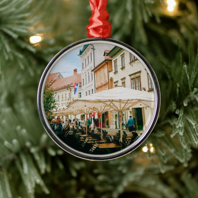 Ljubljana Cityscape Metal Tree Decoration (Tree)
