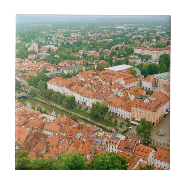 Ljubljana from above tile (Front)