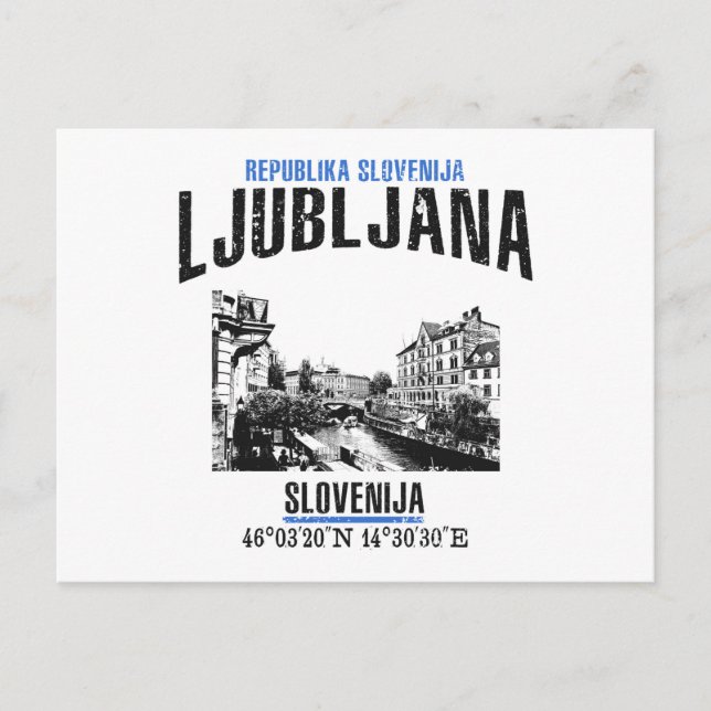 Ljubljana Postcard (Front)