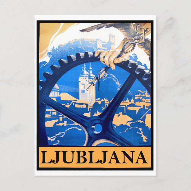Ljubljana Postcard (Front)