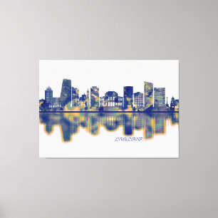 Ljubljana Skyline Canvas Print