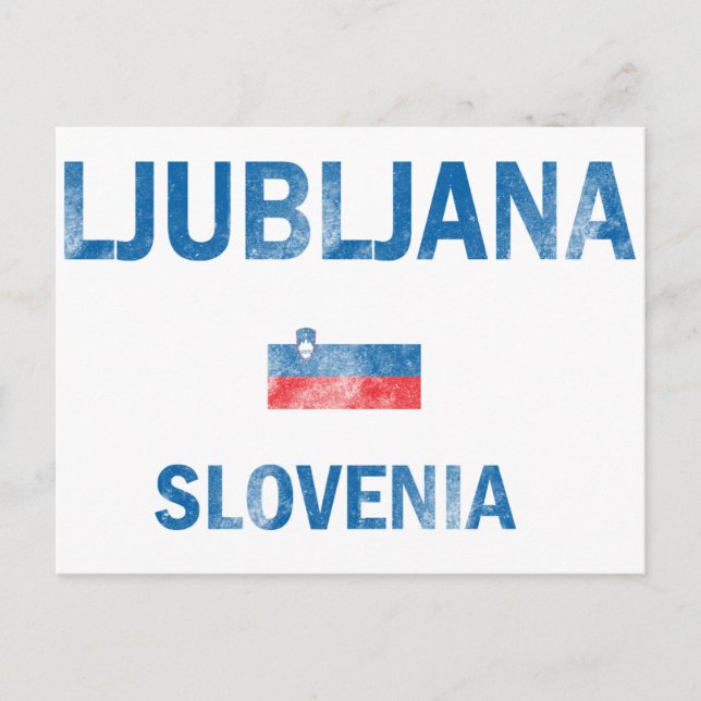 Ljubljana Slovenia Designs Postcard (Front)