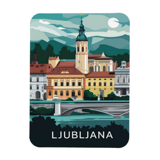 Ljubljana, Slovenia  Magnet (Vertical)