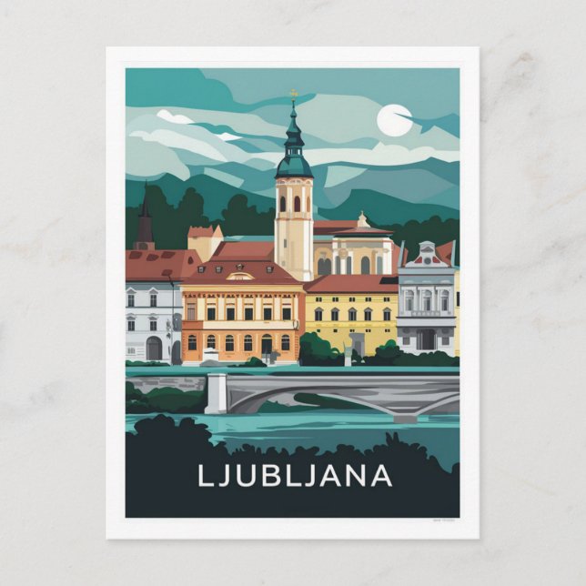 Ljubljana, Slovenia  Postcard (Front)
