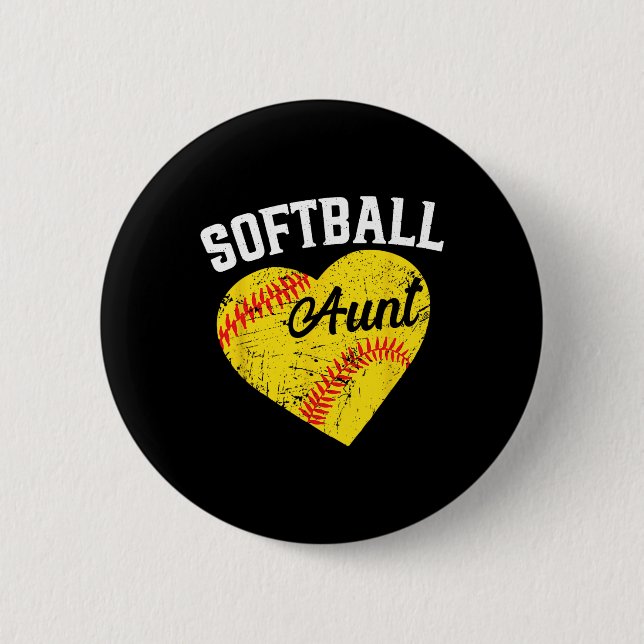 Ll Aunt Heart Softll  6 Cm Round Badge (Front)