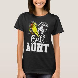 Ll Aunt Softll Soccer Ll Aunt Of Both T Shirt