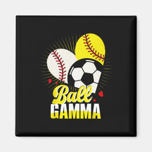Ll Gamma Sell Softll Soccer Funny Cute Xmas  Magnet