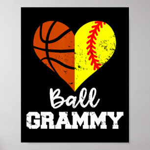 Ll Grammy Heart Funny Softll Sketll Grammy Poster