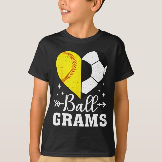 Ll Grams Funny Softll Soccer Grams T Shirt  (Front)